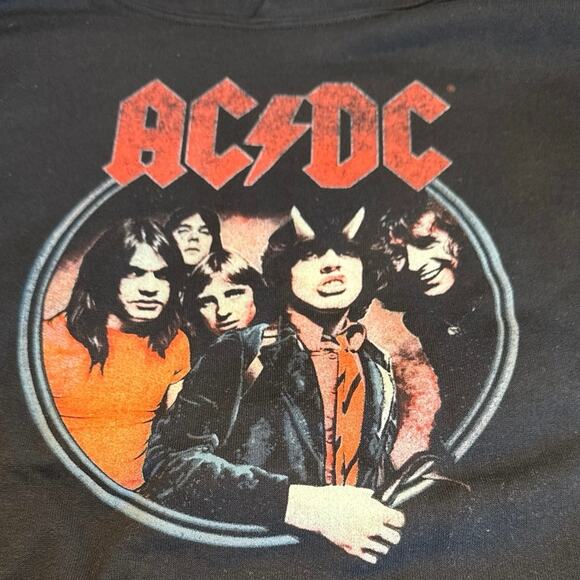 MSRP $59 NWT Unisex AC/DC Highway To Hell Hooded Sweatshirt Size S QUICK SHIP - Picture 3 of 5